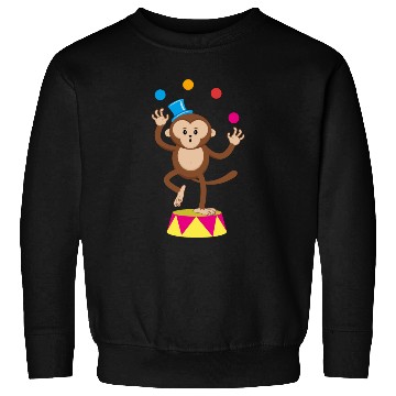 Discover Cute Circus Monkey Ape Comic Cartoon Sweatshirts