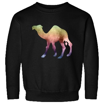 Discover camel and galaxy nature Sweatshirts