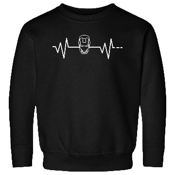 Discover Heartbeat Ironman Iron Man Mask Suit Tony Stark Sweatshirts