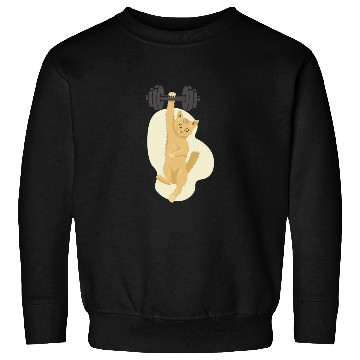Discover Gym Lifting Cat Sweatshirts