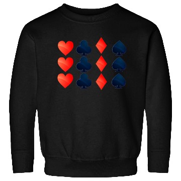 Discover Playing Cards Poker Card Suit Sweatshirts