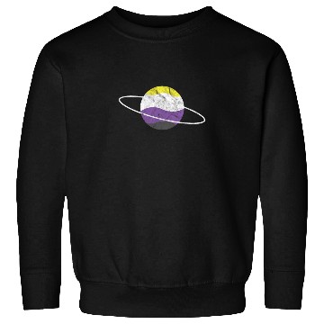 Discover Non Binary Planet LGBTQ Flag Sweatshirts