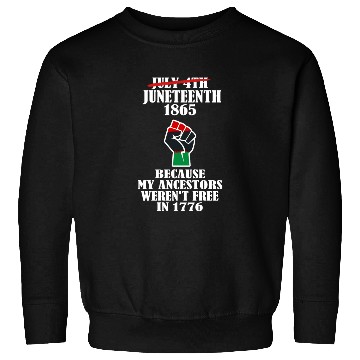 Discover Juneteenth Ancestors Black African American Flag.. Sweatshirts