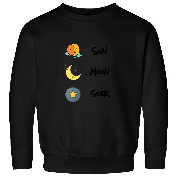 Discover sun moon and star Sweatshirts