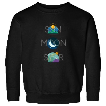 Discover sun moon and star Sweatshirts