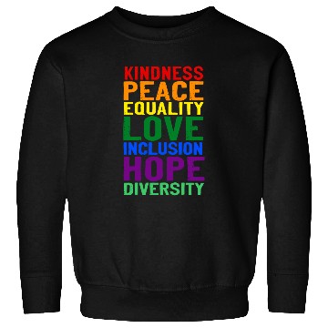Discover Kindness peace equality love inclusion hope divers Sweatshirts