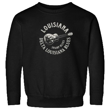 Discover Louisiana Delta Blues Swamp Blues Guitar Sweatshirts
