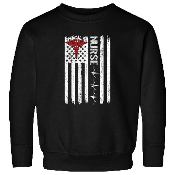 Discover Vintage Nurse Flag Sweatshirts