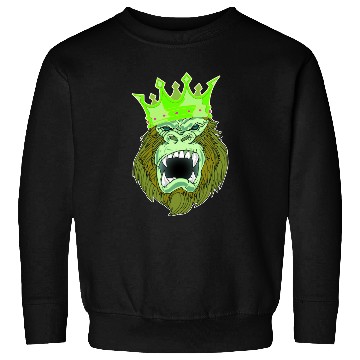 Discover neon green Gorilla Jungle King Sweatshirts