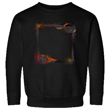 Discover Square Grunge Paint Orange And Red Frame Sweatshirts
