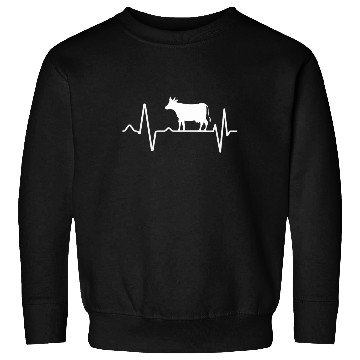Discover Cow Pulse Heartbeat Cattle Sweatshirts