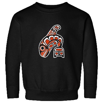 Discover Orca Whale Indian Totem Tribal Haida Style Art Sweatshirts