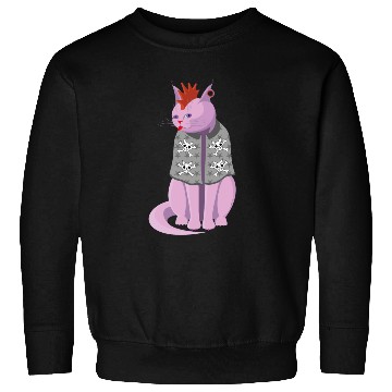 Discover Punk Rock Cat Sweatshirts