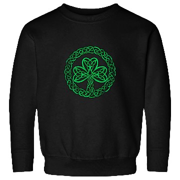 Discover Irish Celtic Knot Shamrock Distressed Clover Sweatshirts
