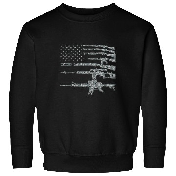Discover Usa Guns Weapons Rifles Flag Digital Camo Gift Sweatshirts