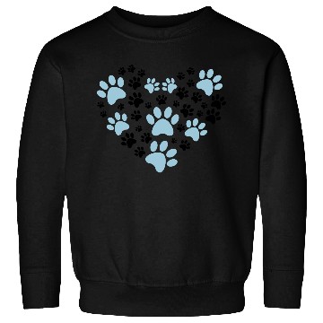 Discover Heart of paws - Dog & Cat lover gift - Pawprint Sweatshirts