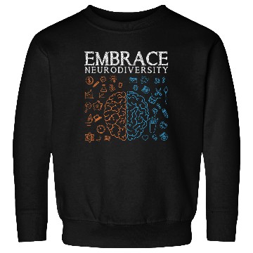 Discover Embrace ADHD Autism ASD Neurodiversity Sweatshirts