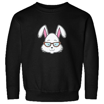 Discover Cool Rabbit as Nerd with Nerd Glasses Sweatshirts