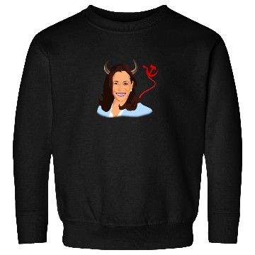 Discover Trump kamala harris monster communist Sweatshirts
