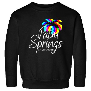 Discover Palm Springs Neon Tree (White) Sweatshirts