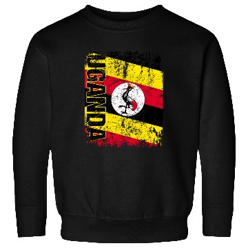 Discover Uganda Flag Big Vintage Retro Flag Gift Sweatshirts
