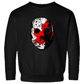 Discover Old School Goalie Mask-Canada Sweatshirts