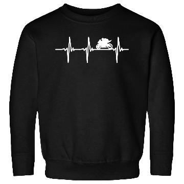 Discover Heartbeat Motorcycle Line Sweatshirts