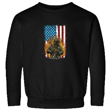 Discover Firefighter Fire Department Thin Red Line Fireman Sweatshirts