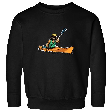 Discover Cool Jesus Rowing Kayak Paddling Gift Idea Sweatshirts