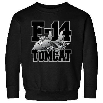 Discover F-14 Tomcat Military Fighter Jet Aircraft Cartoon Sweatshirts