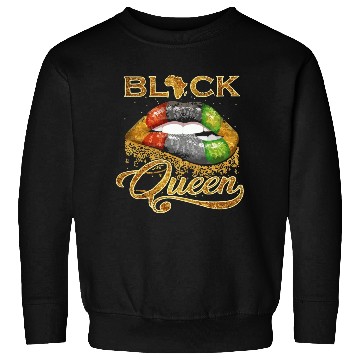 Discover Black queen lips Sweatshirts
