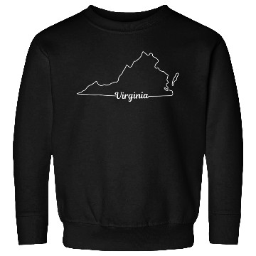 Discover Virginia State Pride USA Map Sweatshirts