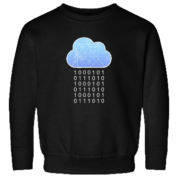 Discover Data Analytics Cloud Data Rain Binary Geek Gift Sweatshirts
