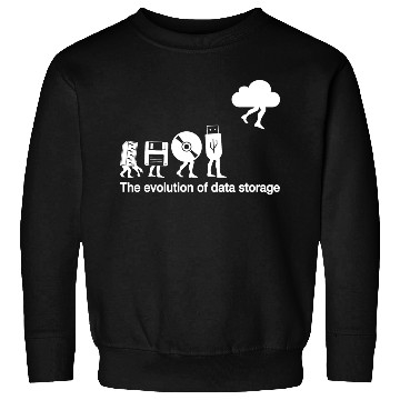 Discover Funny evolution of data storage for nerd coder Sweatshirts