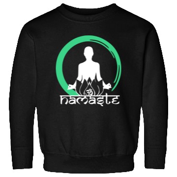 Discover Yoga Namaste Ohm Lotus Gift Relax Sweatshirts