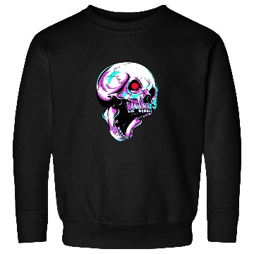 Discover Skull Robot With Red Blinking Eye Cyborg Sweatshirts