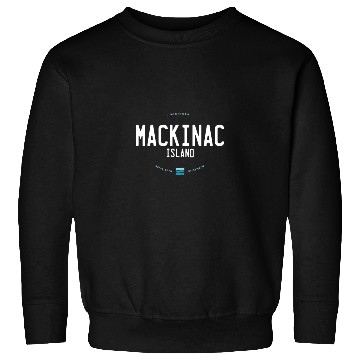 Discover Mackinac Island Michigan Beach Waves Sweatshirts