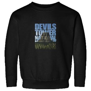 Discover Devils Tower National Monument Wyoming Souvenir Sweatshirts