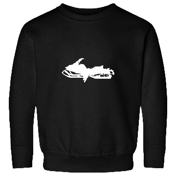 Discover Michigan Snowmobile Upper Peninsula Snowmobiling Sweatshirts