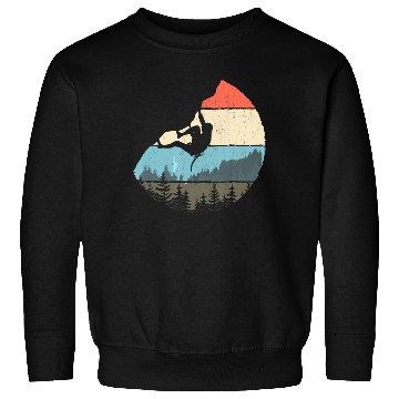 Discover Vintage Style Rock Climbing Retro Bouldering Sweatshirts