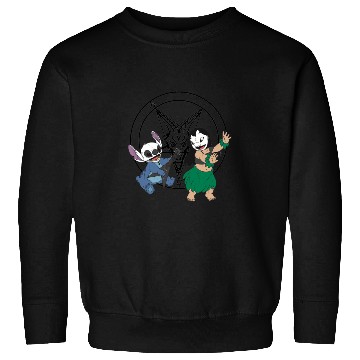 Discover Black Metal Lilo and Stitch Sweatshirts