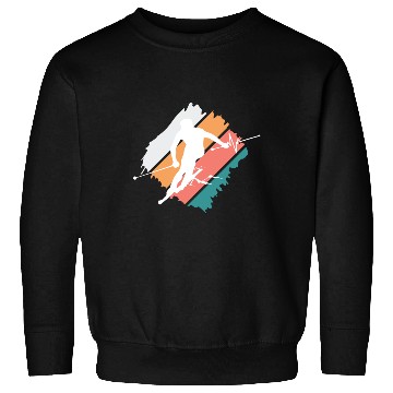 Discover ski skiing winter sports mountains funny snow reso Sweatshirts