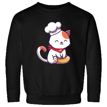 Discover Chef Cute Cat Baking Sweatshirts