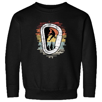 Discover Climbing Bouldering Carabiner Climber Sweatshirts
