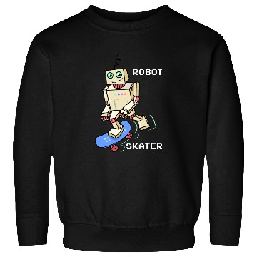 Discover Robot Skater Classic 90-s Sweatshirts