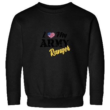 Discover Proud US Army Ranger American Military Family Flag Sweatshirts