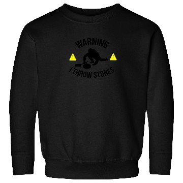 Discover I Throw Stones | Funny Curling Player Gift Sweatshirts