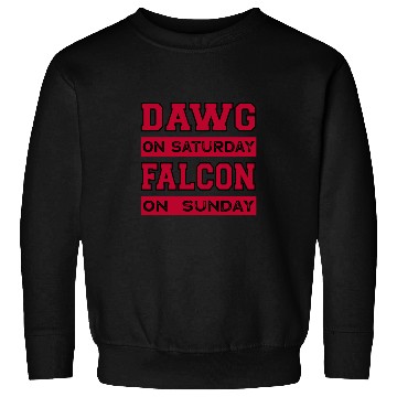 Discover Dawg On Saturday Falcon On Sunday Atlanta Athens F Sweatshirts