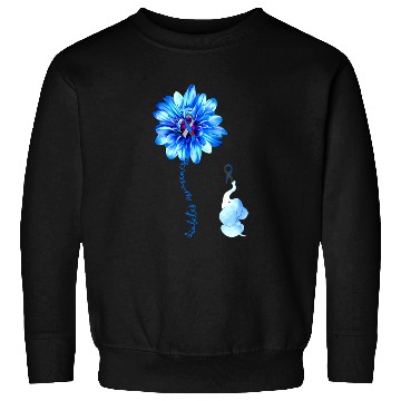 Discover Cute Elephant Diabetes Awareness And Flower Sweatshirts