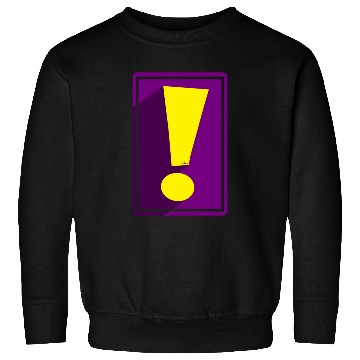 Discover Purple Whee! Shadow Exclamation Point Sweatshirts